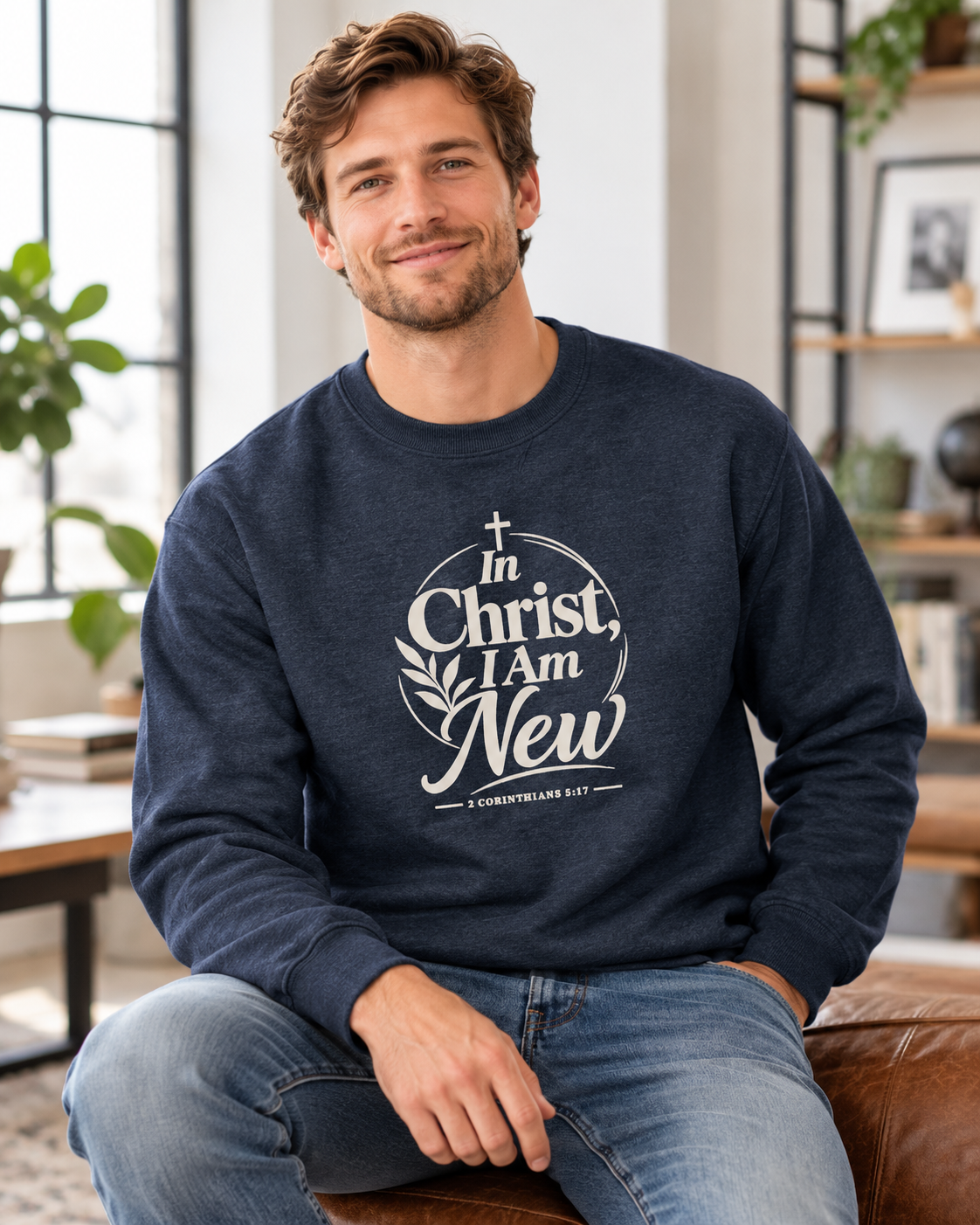 In Christ I Am New Christian Faith Sweatshirt: other