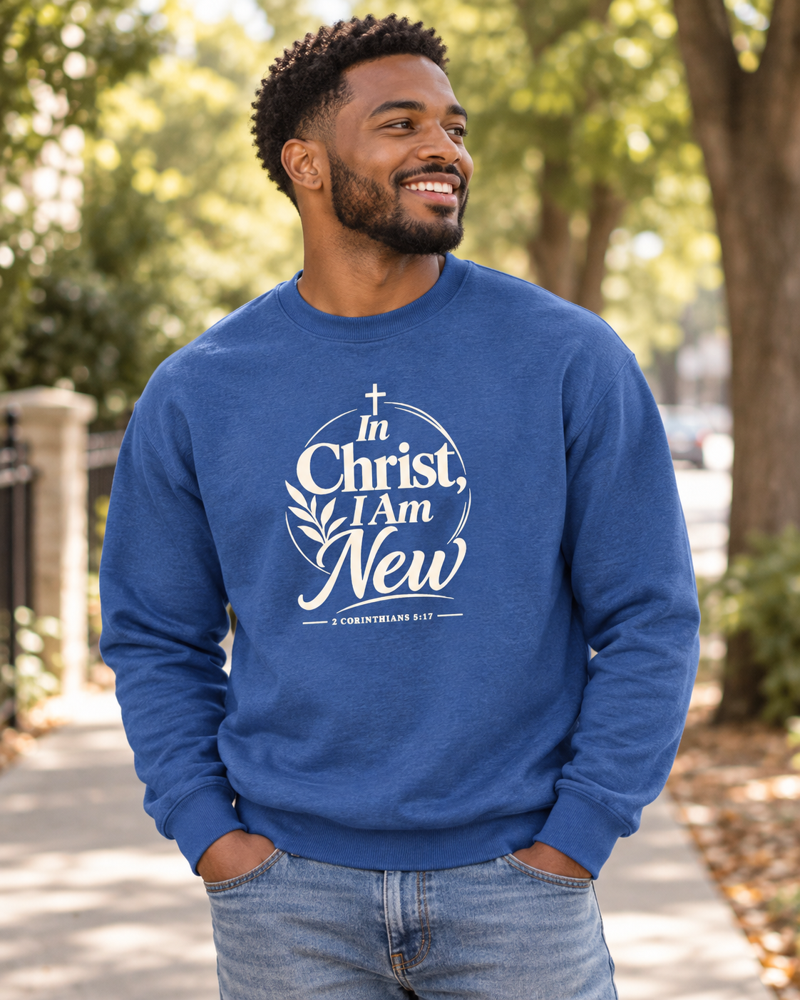 In Christ I Am New Christian Faith Sweatshirt: other