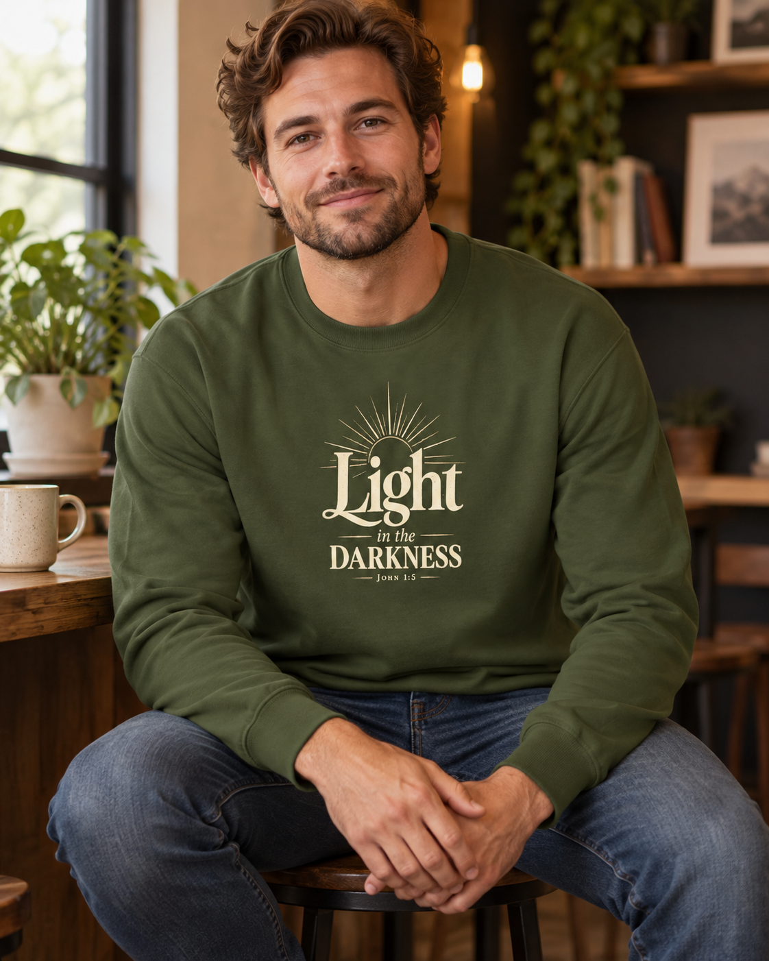 Light In The Darkness Text Sweatshirt: other