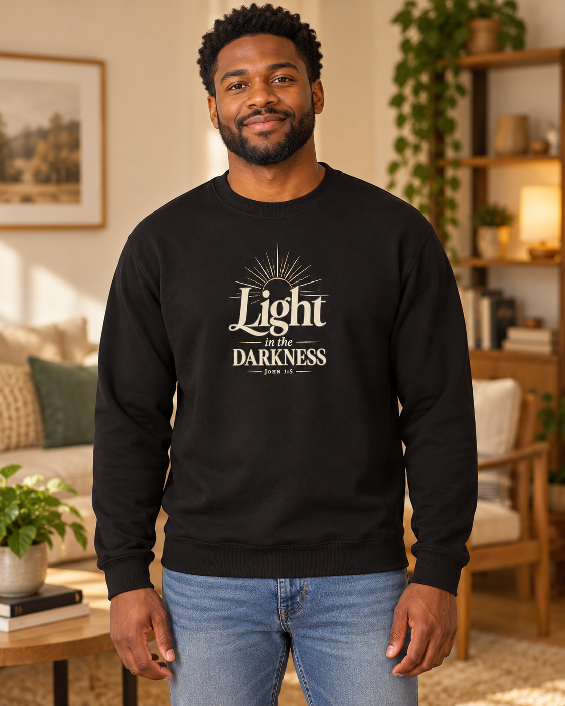 Light In The Darkness Text Sweatshirt: other