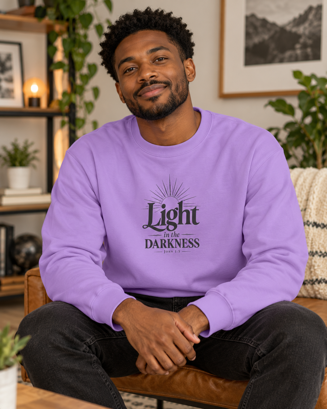Light In The Darkness Text Sweatshirt: other