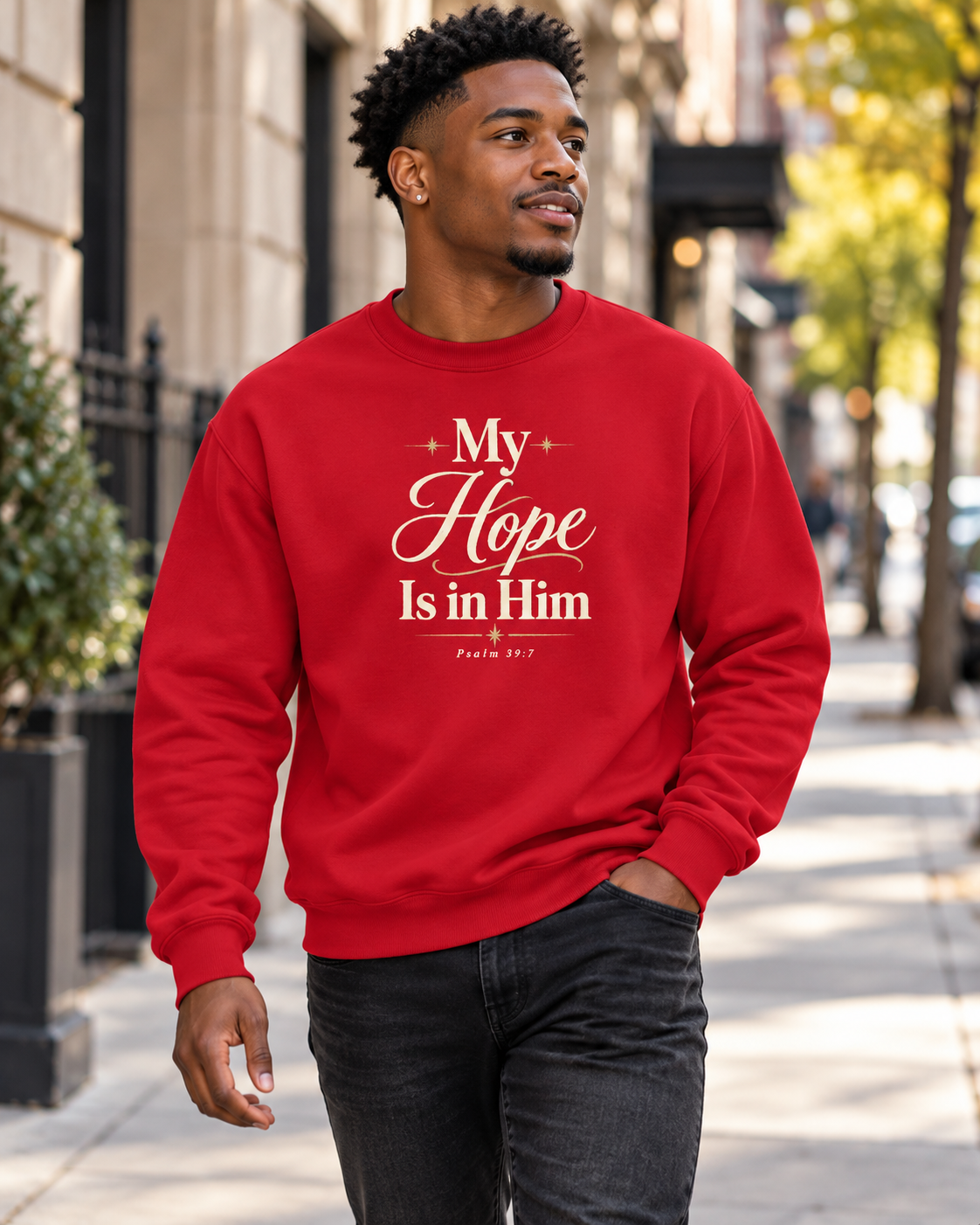 My Hope Is in Him T-Shirt | Faith Scripture Psalm 71:5 Christian Tee: other