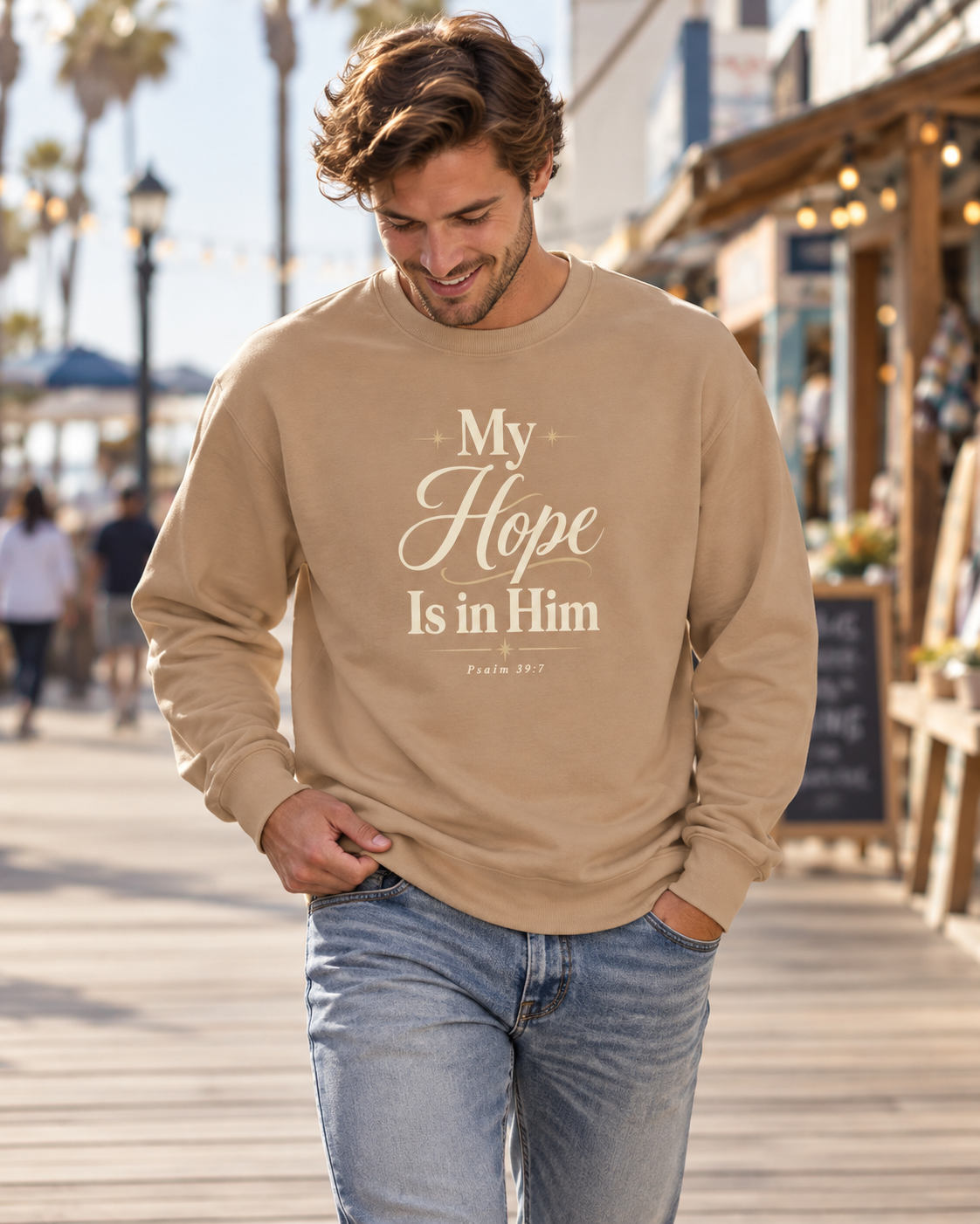 My Hope Is in Him T-Shirt | Faith Scripture Psalm 71:5 Christian Tee: other
