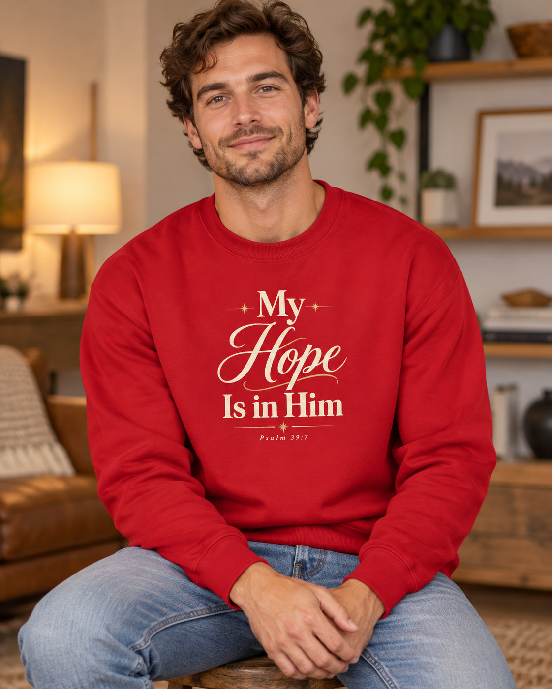 My Hope Is in Him T-Shirt | Faith Scripture Psalm 71:5 Christian Tee: other