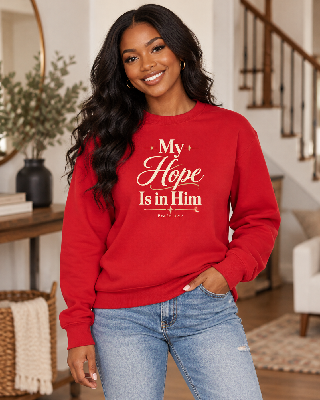 My Hope Is in Him T-Shirt | Faith Scripture Psalm 71:5 Christian Tee: other