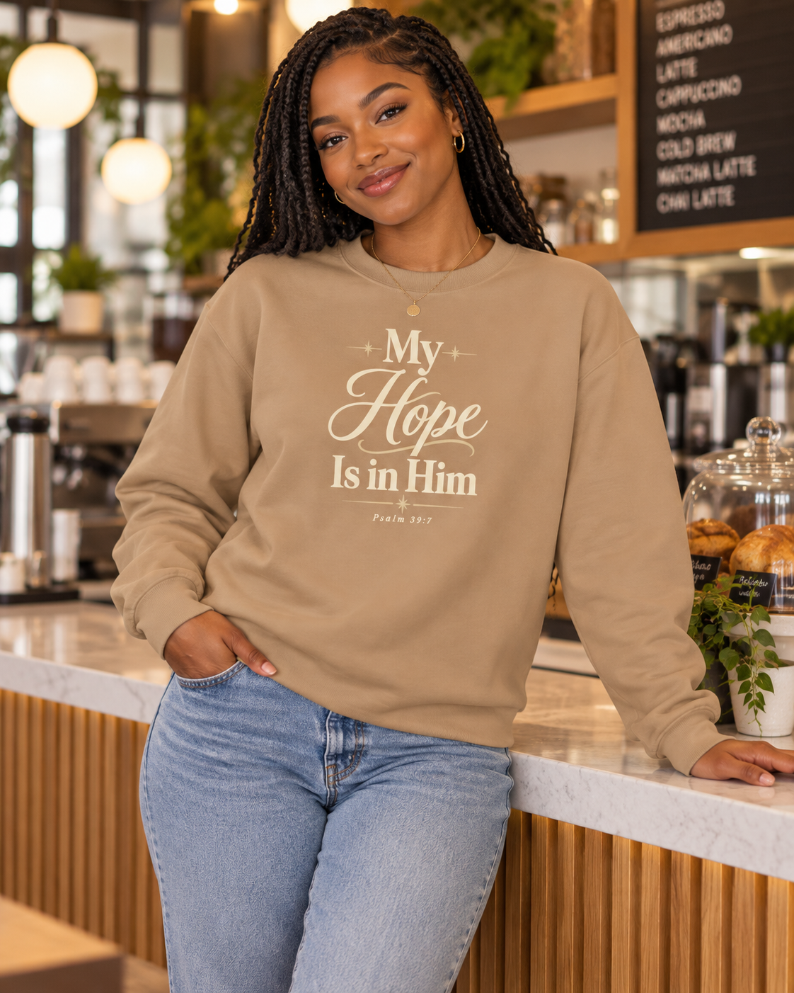 My Hope Is in Him T-Shirt | Faith Scripture Psalm 71:5 Christian Tee: other