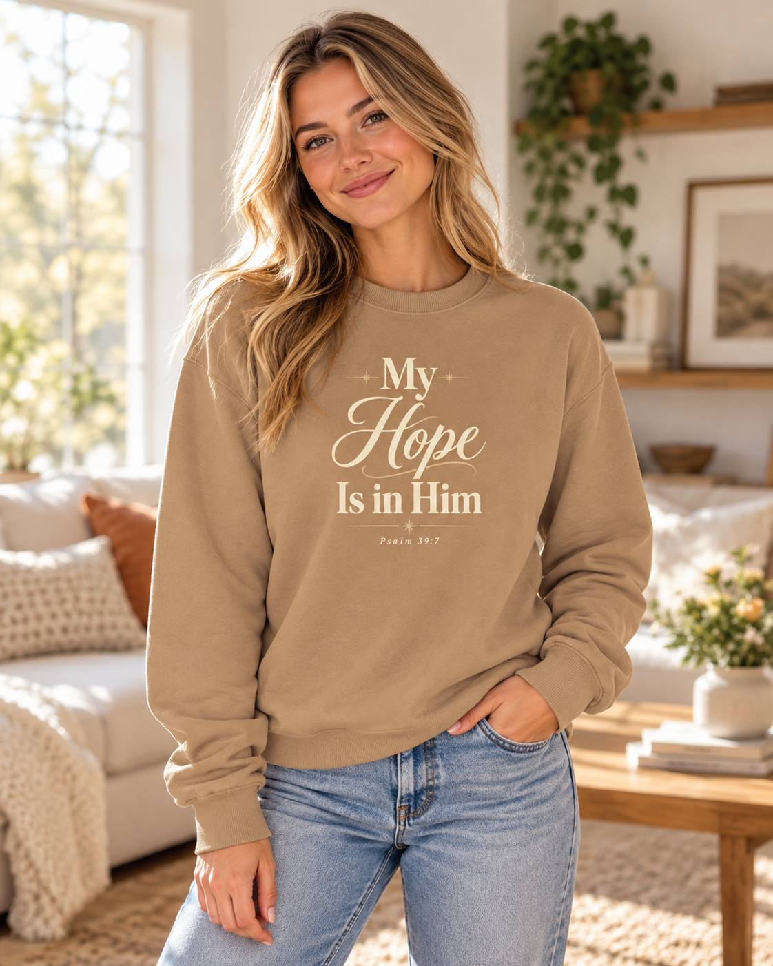 My Hope Is in Him T-Shirt | Faith Scripture Psalm 71:5 Christian Tee: other