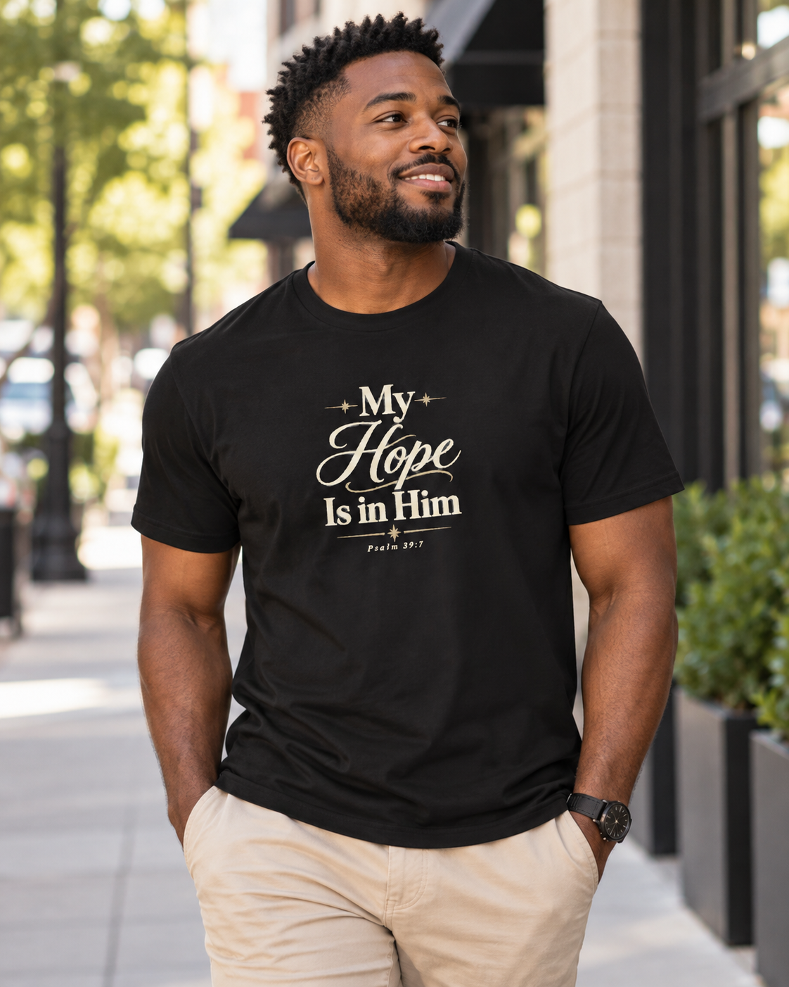 My Hope Is In Him T-shirt | Christian Faith Scripture Tee: other