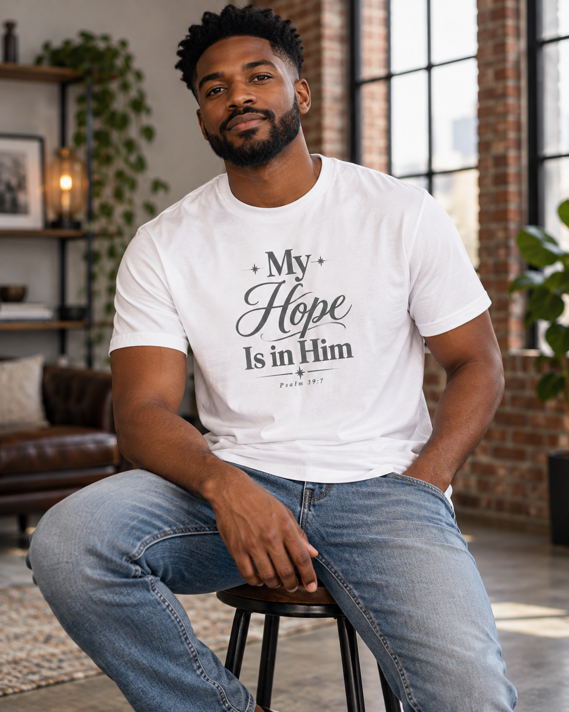 My Hope Is In Him T-shirt | Christian Faith Scripture Tee: other