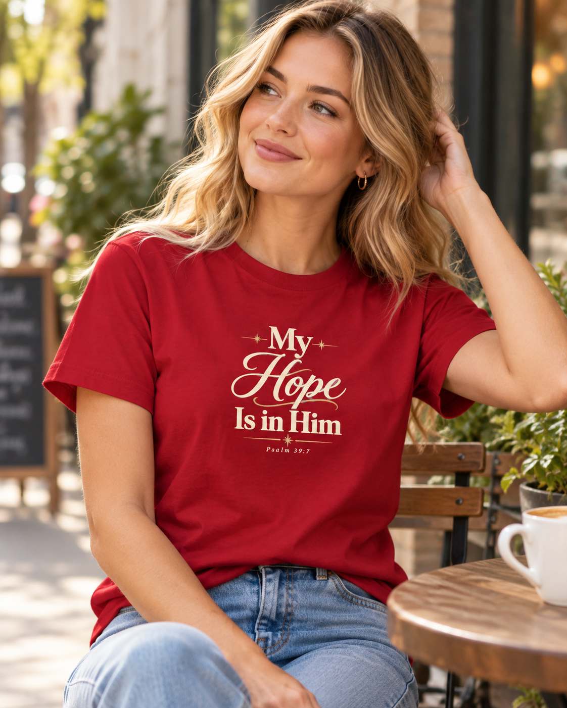 My Hope Is In Him T-shirt | Christian Faith Scripture Tee: other