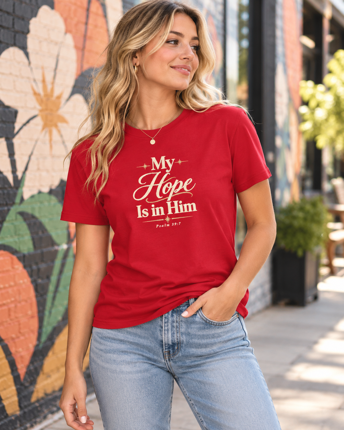 My Hope Is In Him T-shirt | Christian Faith Scripture Tee: other