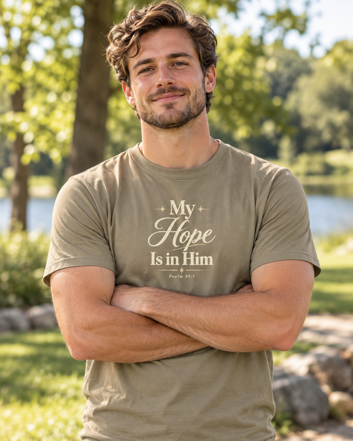 My Hope Is In Him T-shirt | Christian Faith Scripture Tee: other