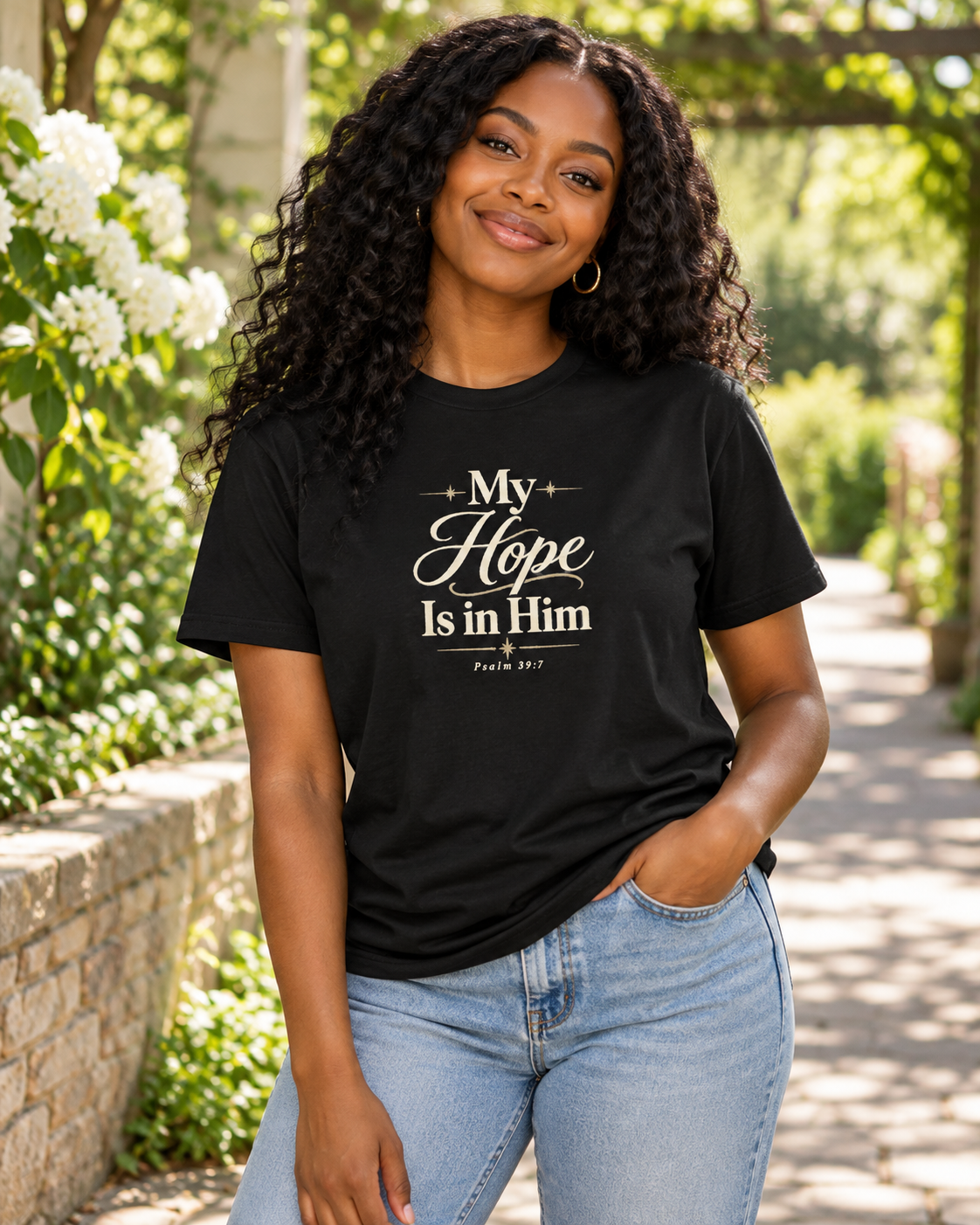 My Hope Is In Him T-shirt | Christian Faith Scripture Tee: other
