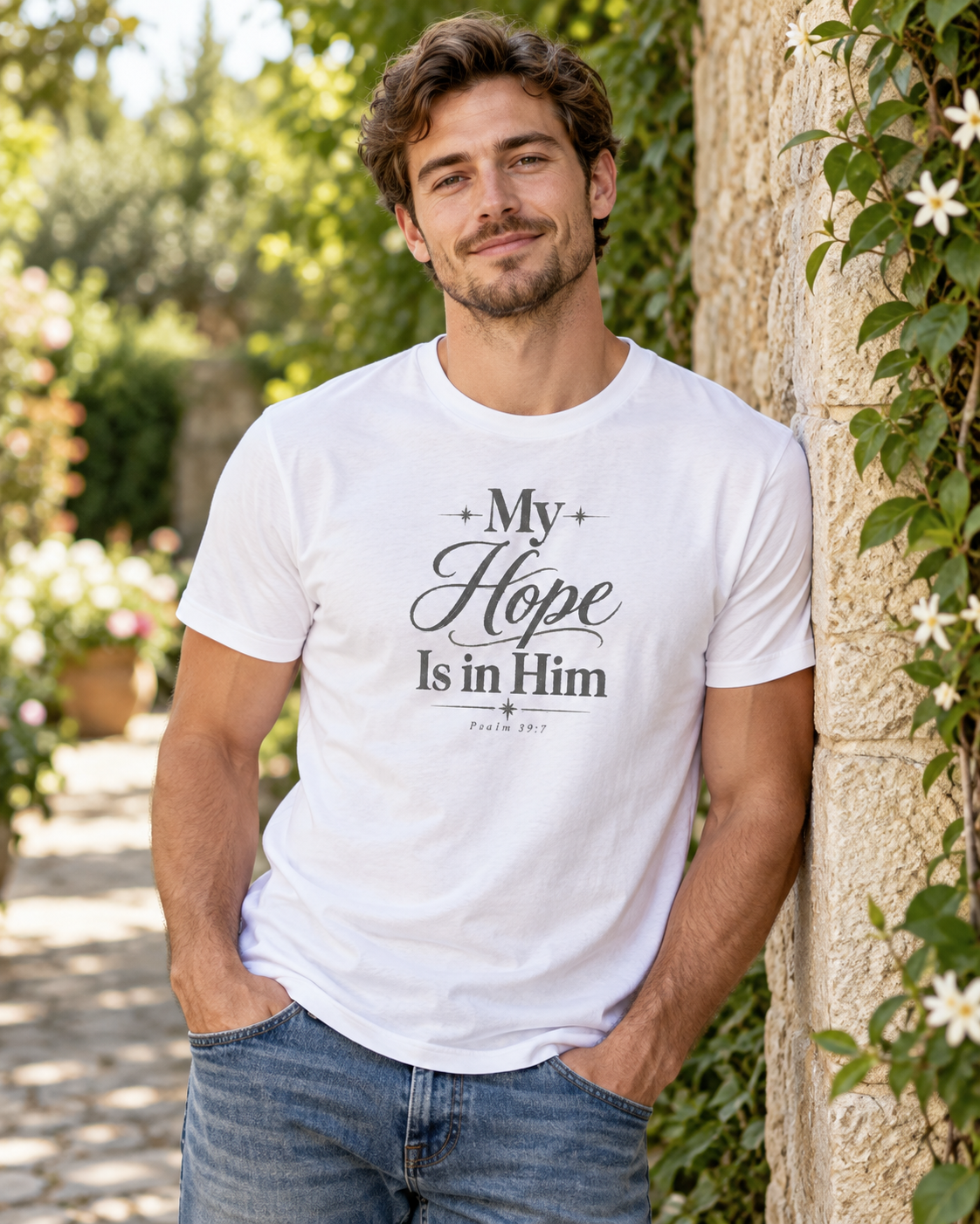 My Hope Is In Him T-shirt | Christian Faith Scripture Tee: other