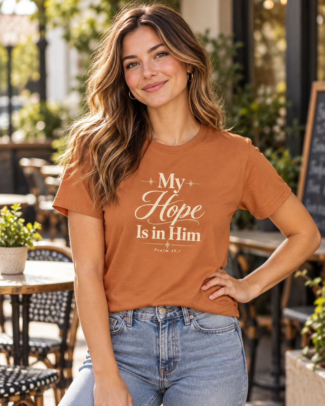 My Hope Is In Him T-shirt | Christian Faith Scripture Tee: other