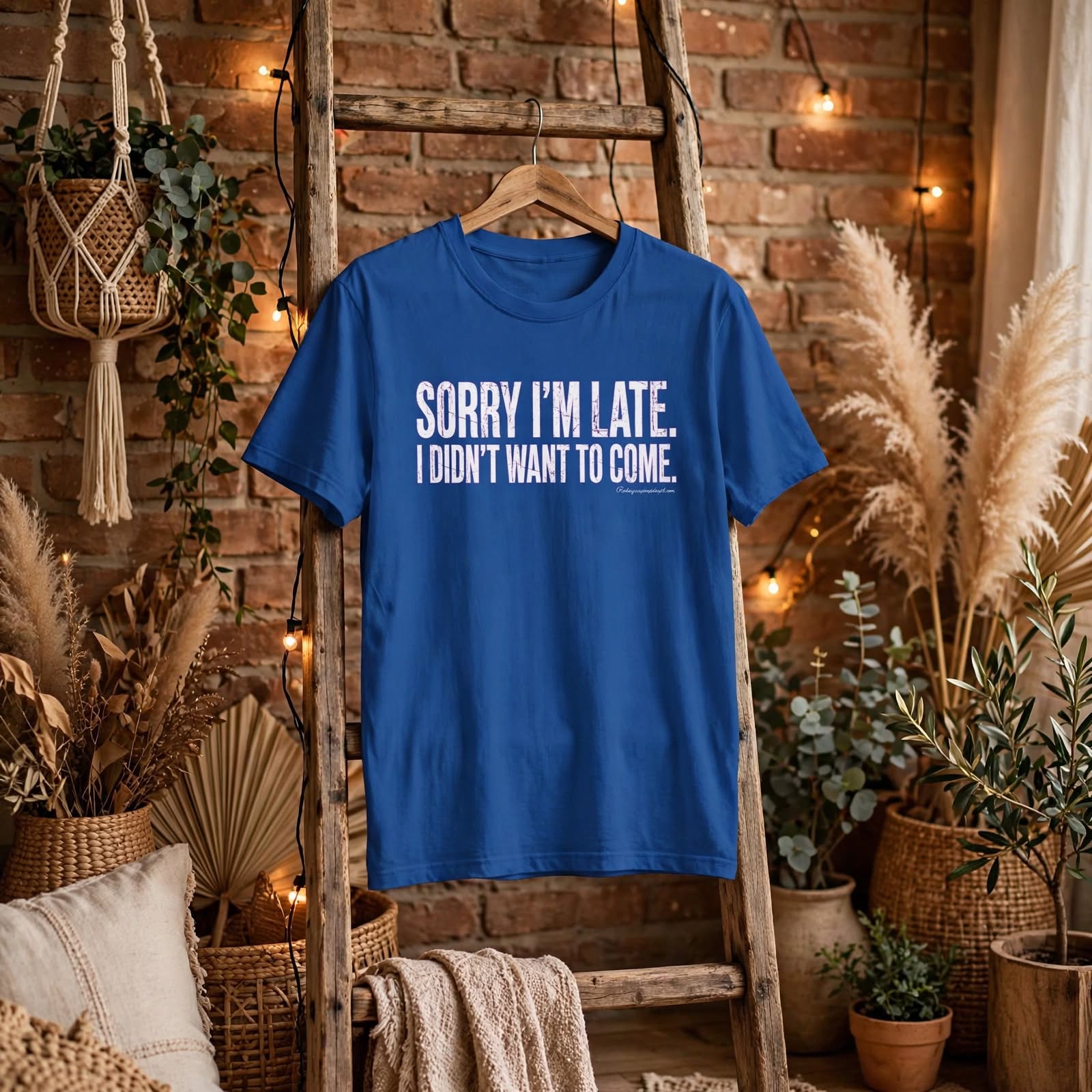 Sorry I'm Late I Didn't Want To Come Shirt, Funny Introvert T-Shirt, Sarcastic Graphic Tee
