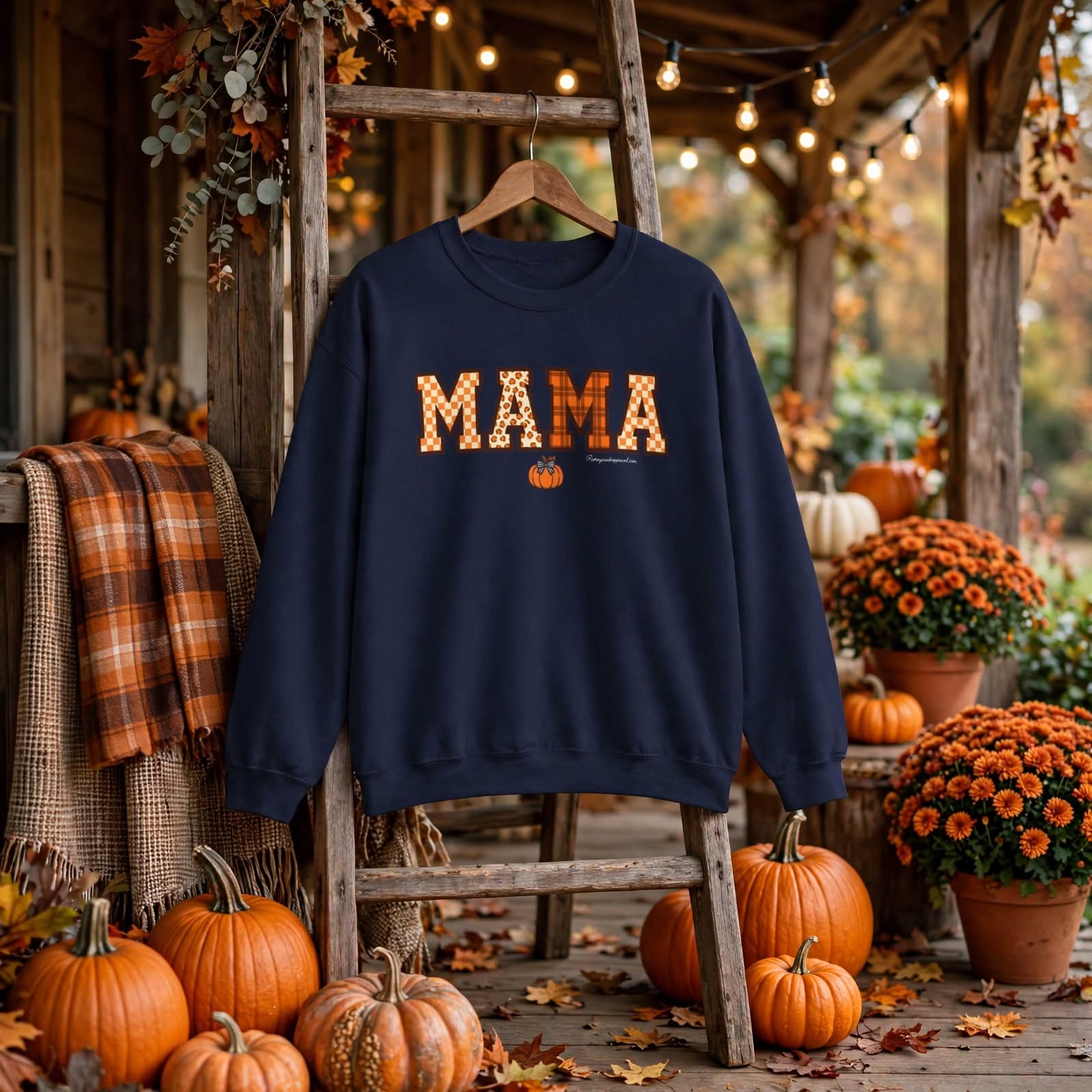 Mama Fall Varsity Sweatshirt