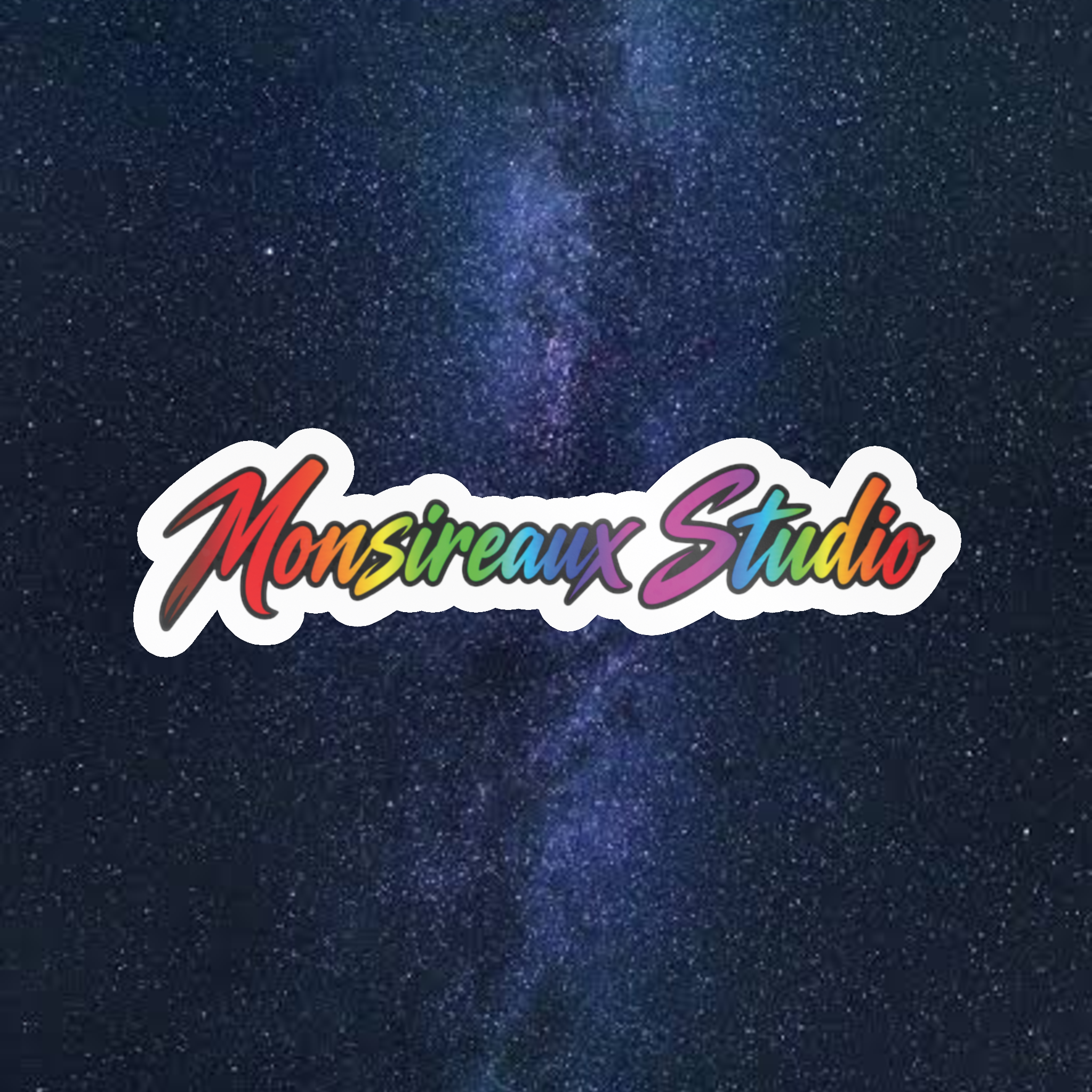 Monsireaux Studio Branded Kiss-Cut Vinyl Decal — 3" x 4" / Kiss-Cut / Satin