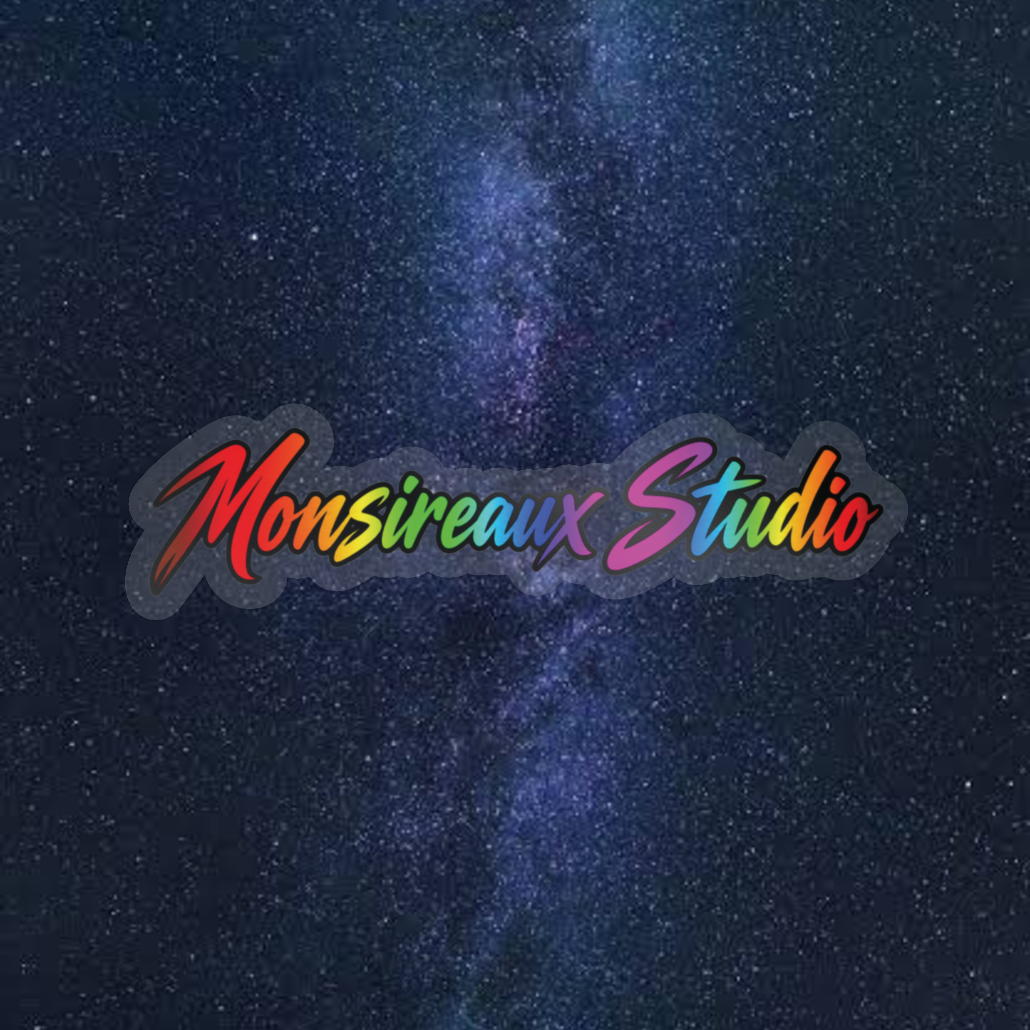 Monsireaux Studio Branded Kiss-Cut Vinyl Decal — 3" x 4" / Kiss-Cut / Clear