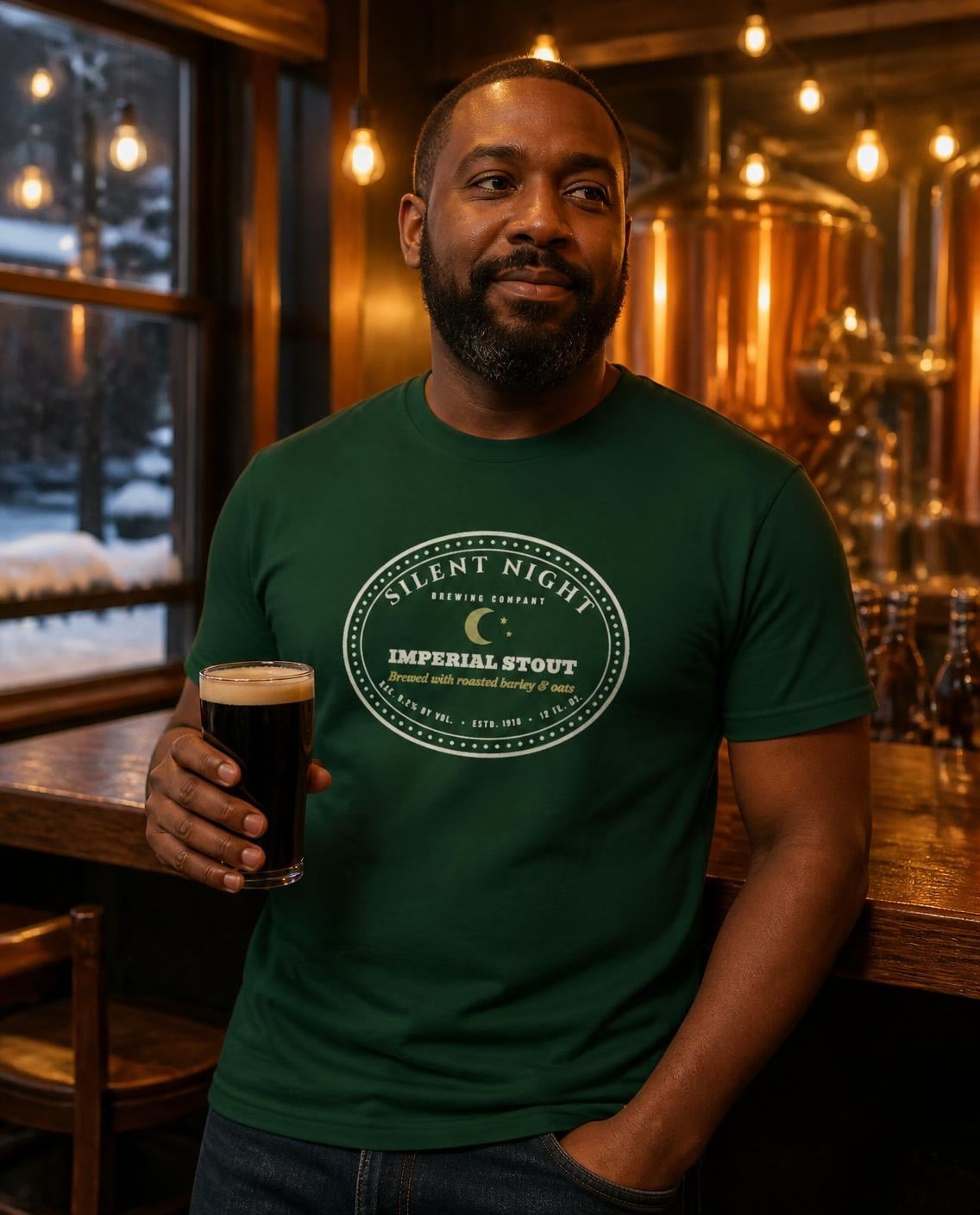 Silent Night Stout tee, photo 1 of 4