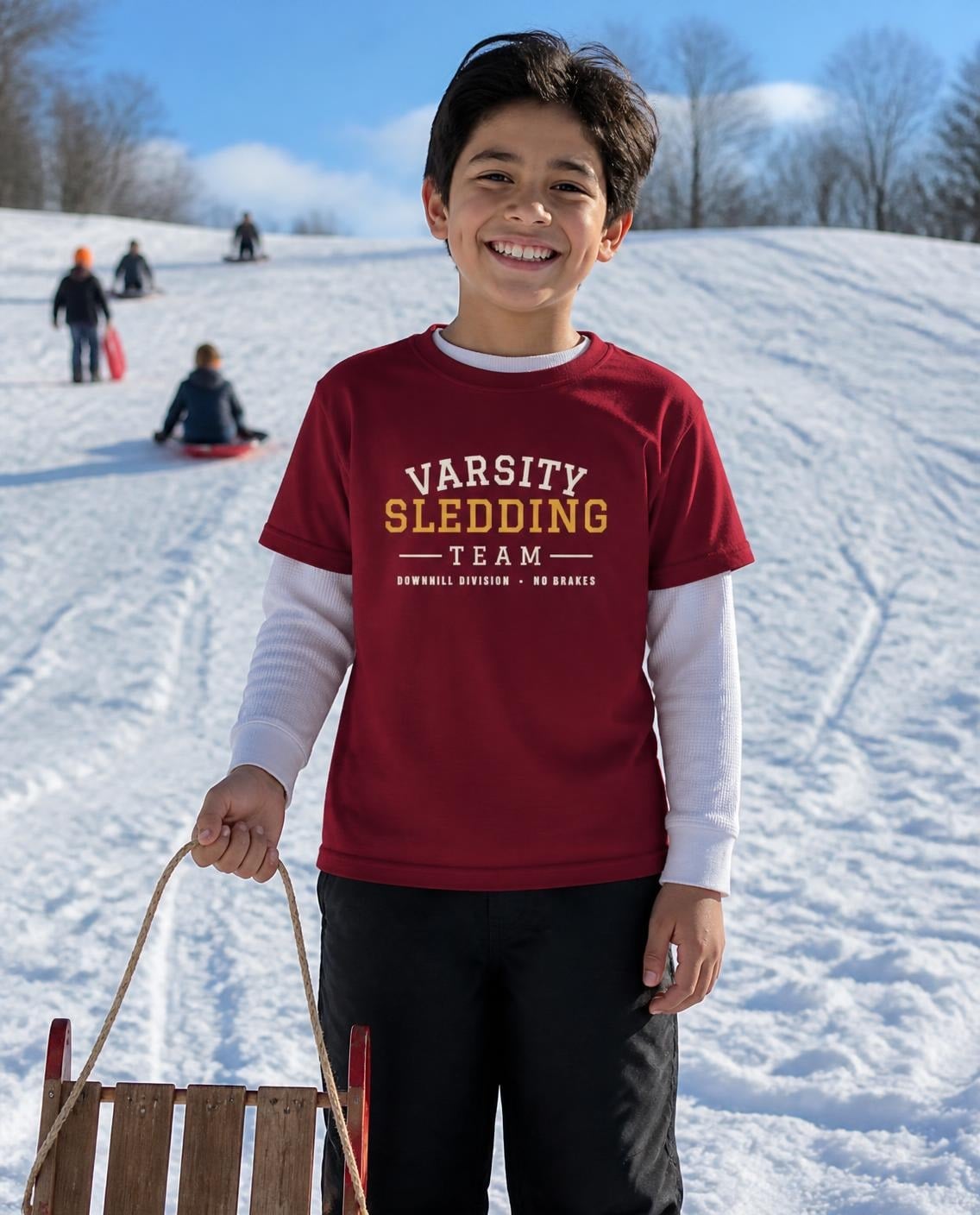 Varsity Sledding Team youth tee, photo 1 of 4