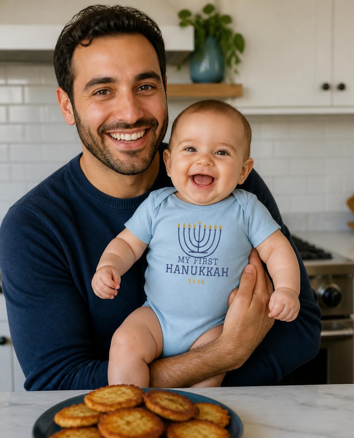 My First Hanukkah 2026 baby bodysuit, photo 1 of 4