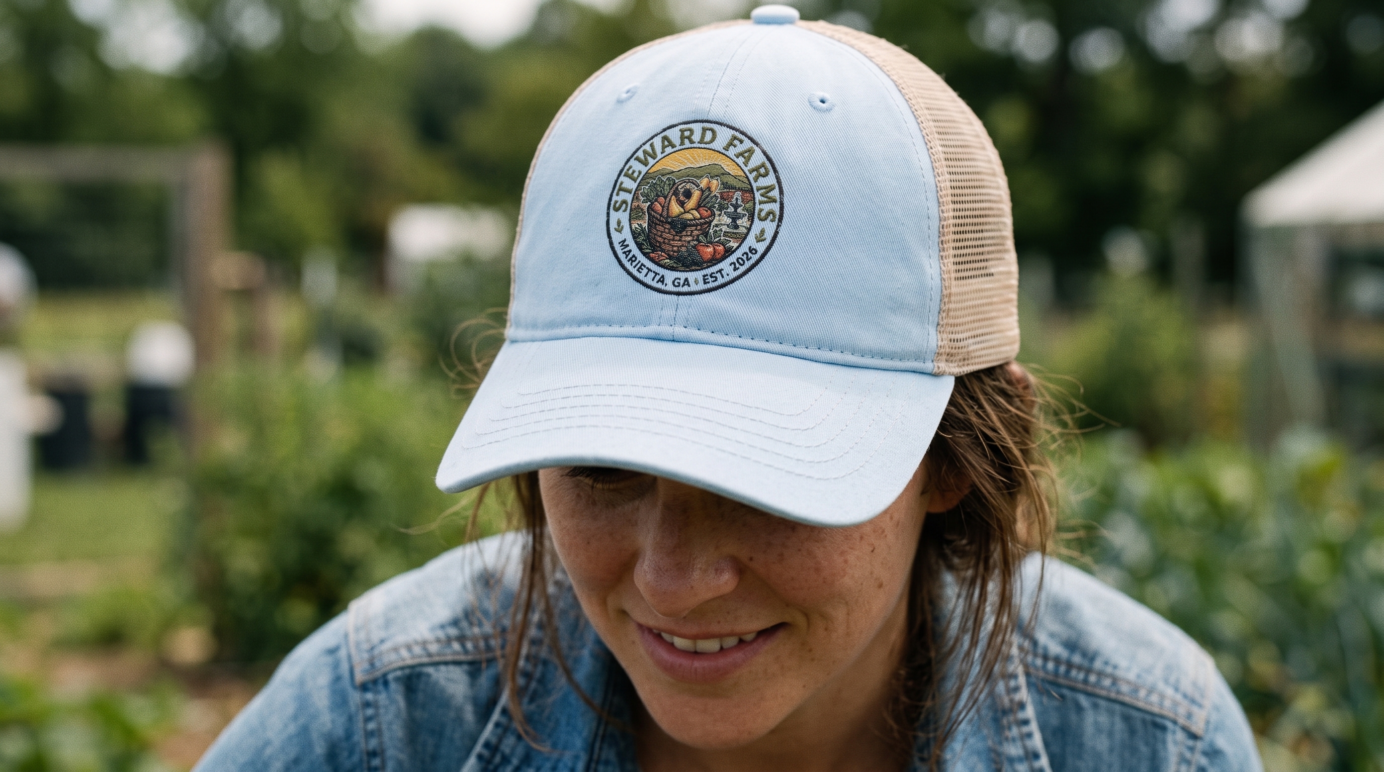 Women's Washed Mesh-Back Cap