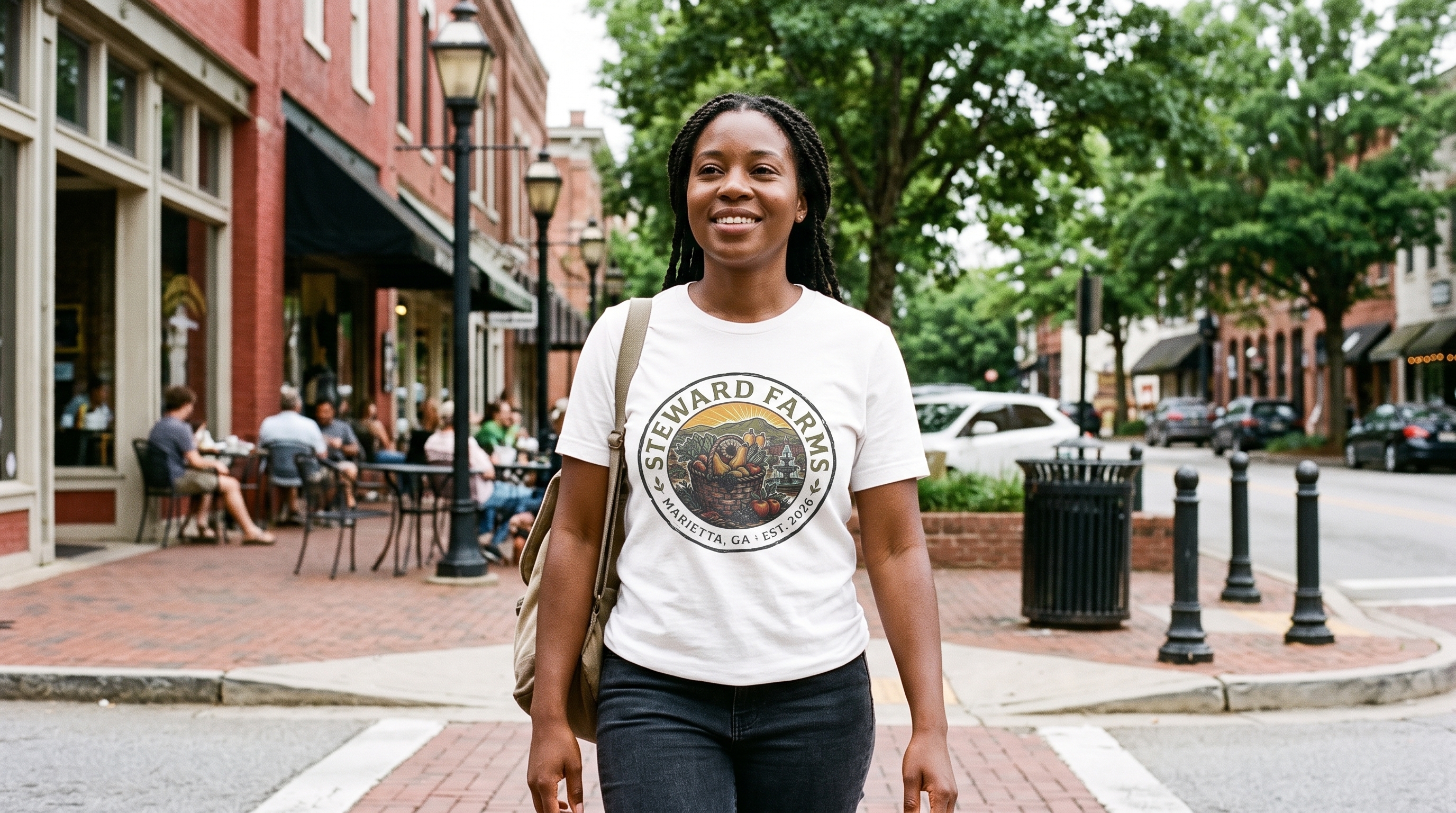 Steward Farms T‑Shirt — "Pesticide Free" Harvest Tee
