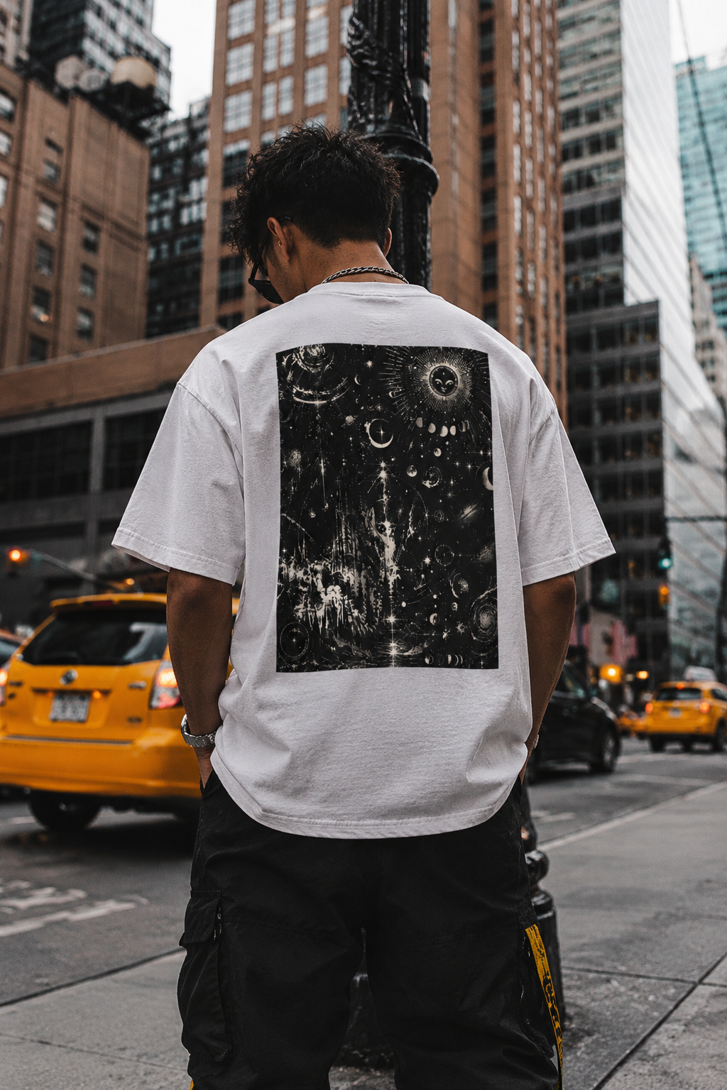 Turn Me On Cosmic Graphic T-Shirt, Vintage Grunge Celestial Art Tee, Distressed Space Print, Alternative Streetwear, Y2K Aesthetic Unisex Shirt