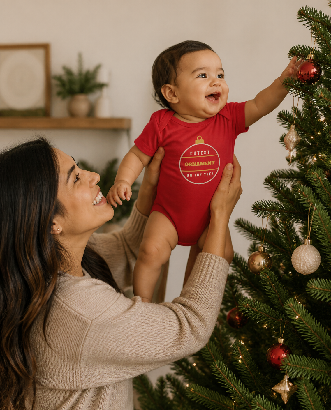 Cutest Ornament on the Tree baby bodysuit, photo 1 of 4