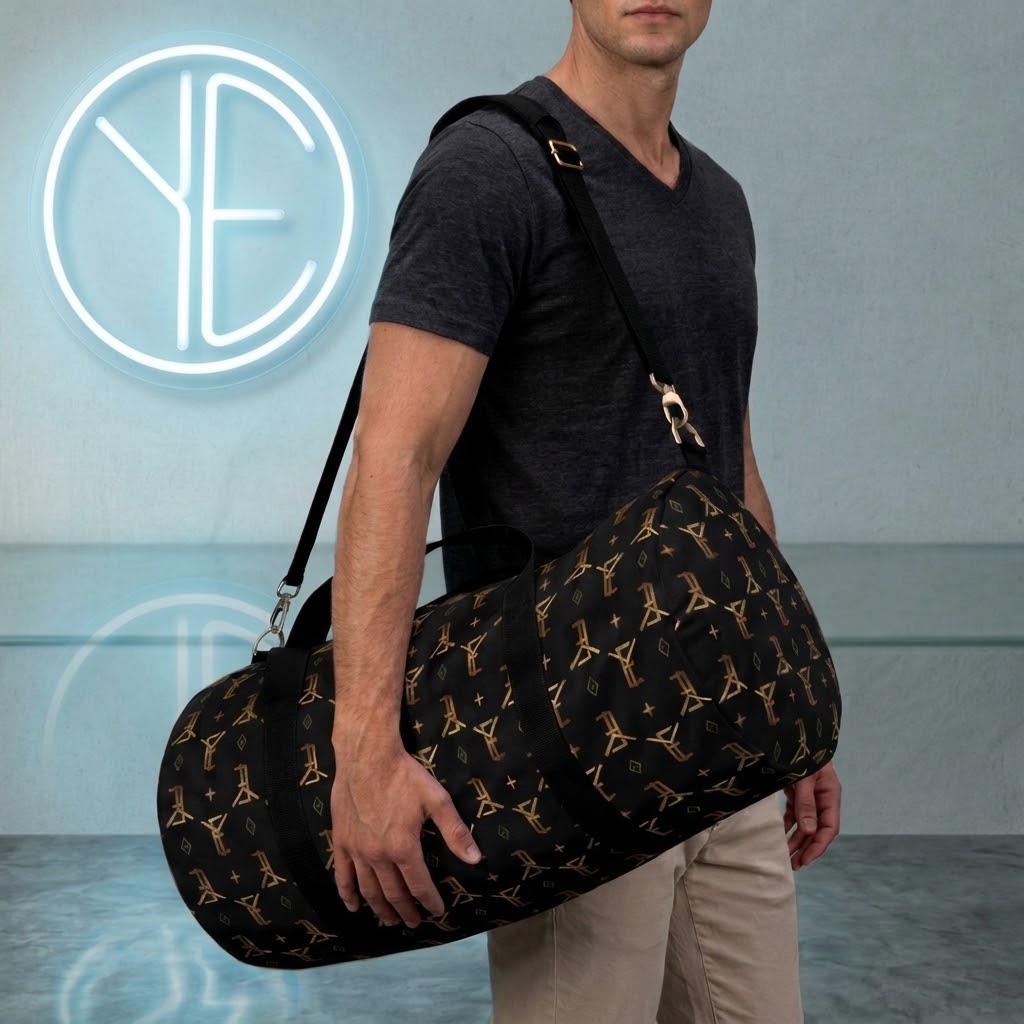 YE Golden BLK Duffel Bag