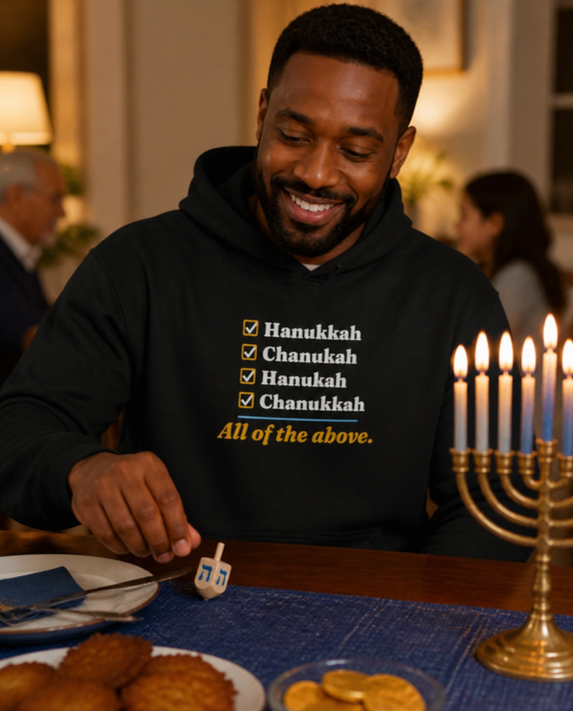 Hanukkah, Chanukah, Hanukah Hoodie hoodie, photo 1 of 4